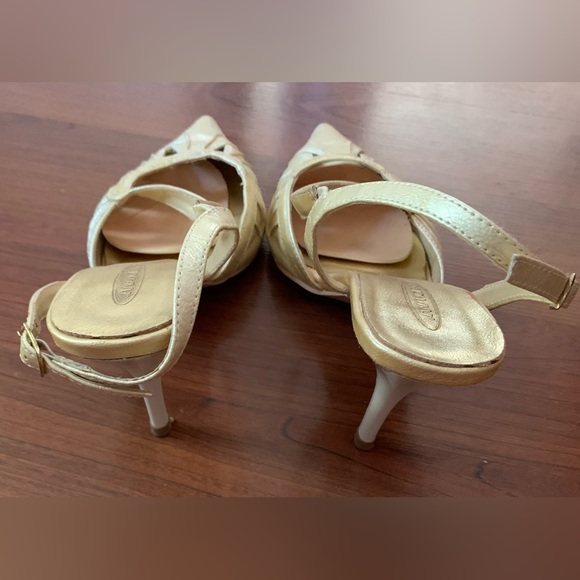 LUVSHOES Women’s Leather Stiletto Heel Beige Size 9 (40) - Picture 6 of 9